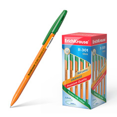 Ручка шариковая ErichKrause® R-301 Orange Stick 0.7, зеленый в коробке 50 шт
