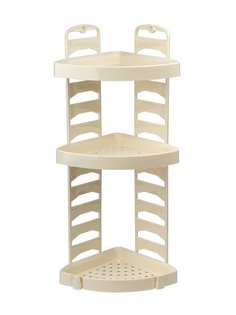 Полка угловая для ванной комнаты ElfPlast, бежевый