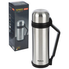Термос Mallony SF-1800A 1.8л, пробка с кнопкой, с ручкой (073005)