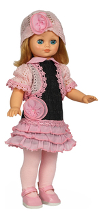 Кукла Весна Лиза в вязаной шапочке со звуком, 42 см