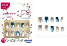 Набор накладных ногтей Lukky Нэйл-арт Pearl & Blue