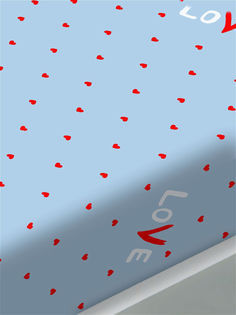 Простынь на резинке Сказка "Love" 120х200 см