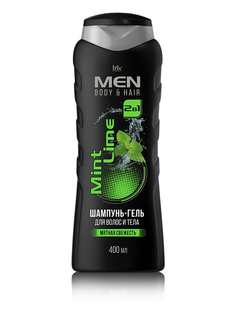 Шампунь-гель для волос и тела Iris Cosmetic MEN. Mint Lime, 400 мл