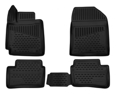 Коврики 3D в салон подходят для NISSAN Leaf (II) 2017-> Хетч; 5дв.; 4шт. (полиуретан) Element