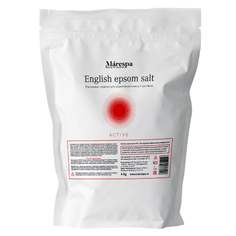 Английская соль для ванн Marespa Эпсом «Розмарин и мята», 4 кг