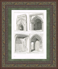 Гравюра Архитектура Бристоля, 1823 год Rarita