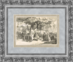 Гравюра Празднование в честь 50-летия со дня кончины Теодора Кернера, 1863 г. Rarita