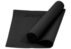 HKEM112-06-BLK Коврик для йоги, PVC, 173x61x0,6 см (черный) No Brand