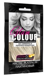 Бальзам оттеночный Красная линия Fara Glam Colour, arctic platinum (платиновый), 40 мл
