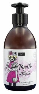 Жидкое мыло для тела и рук LAQ с экстрактом вишни восстанавливающее натуральное 300 мл