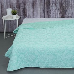 Покрывало стеганое Бирюза 10333/10 мятный 240/210 Евро ТМ Вселенная текстиля