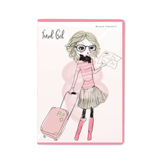 Тетрадь общая BrunoVisconti® А5 147 х 210 мм TRAVEL GIRL 40 л клетка Арт. 7-40-001/105