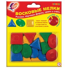 Мелки восковые Луч Геометрические фигуры 16 шт