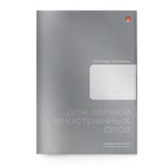 Тетрадь для записи иностранных слов Альт А6 105 х 160мм PLATINUM 48л спец.линовка 7-48-418