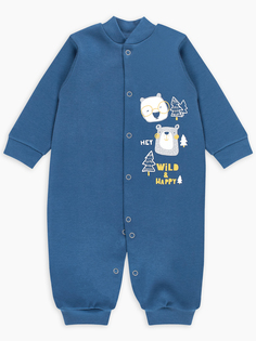 Комбинезон с манжетами Kuma Веселый малыш 251/322/ku/Индиго р.74