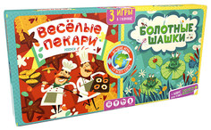 Семейная настольная игра Клевер-Медиа-Групп Веселые пекари Болотные шашки Clever