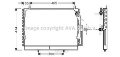 Pадиатор кондиционера MB W124 td 84-95 Ava MS5161