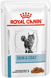 Влажный корм для кошек ROYAL CANIN Skin & Coat Formula, для стерилизованных, 12шт по 85г