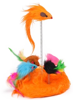 Игрушка для кошек Nobby Мышки на пружинке, 15 см