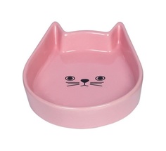 Миска керамическая Nobby Kitty face, с рисунком ( розовый), 13x16x3 см