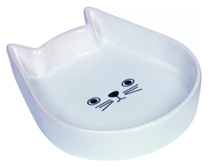 Одинарная миска для кошек Nobby, керамика, белый, 0.1 л