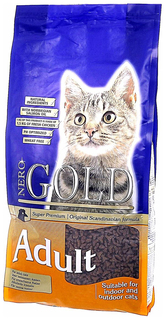 Сухой корм для кошек NERO GOLD Super Premium, курица, 18кг