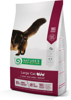Сухой корм для кошек Nature’s Protection large, домашняя птица, 0.4кг