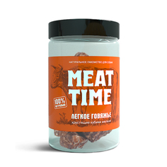 Лакомство MEAT TIME для Собак Легкое говяжье Хрустящие кубики мелкие 90г