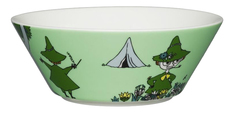 Тарелка детская Moomin 15см Снусмумрик зелёная Iittala