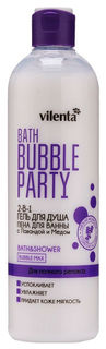 Гель-пена 2-в-1 VILENTA BATH BUBBLE PARTY ДЛЯ ПОЛНОГО РЕЛАКСА с Лавандой и Медом, 400 мл