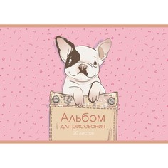 Альбом для рисования Listoff Щеночек (20л.,110г/м2,скрепка) А202157