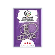 Головоломка металлическая Р-узел , 6 элементов, арт. DLM-45 Delfbrick