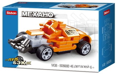 Конструктор Машина-жук с инерционным механизмом, 46 деталей SLUBAN M38-B0888B