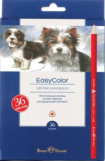 Карандаши цветные "Easycolor", 36 цветов Альт