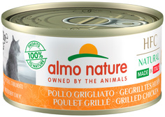 Влажный корм для кошек Almo Nature Итальянские рецепты, беззерновой, курица гриль, 70г