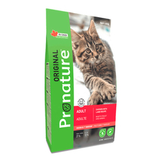 Сухой корм для кошек Pronature Original, курица, ягненок, 5кг