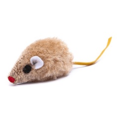 Игрушка для кошек Nobby Мышка меховая, в ассортименте, 5 см 140 шт