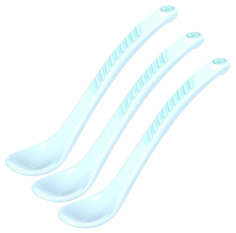 Ложки для кормления Twistshake, цвет: пастельный синий (Pastel Blue), 3 штуки