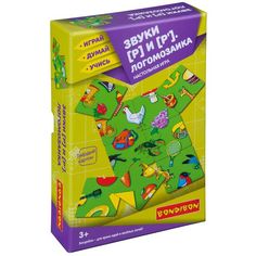 Настольная игра Bondibon Логомозаика Звуки Р и Р