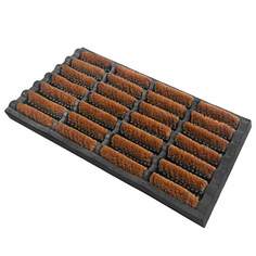 Коврик придверный резиновый с кокосом Shahintex BRUSH 02 45x75см