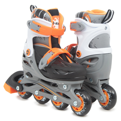 Коньки N.Ergo N-083QH р.M 34-37 Black-Orange