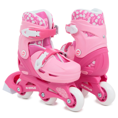 Коньки N.Ergo N-069 2 in 1 р.S 30-33 Pink