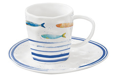 Чашка с блюдцем Морской берег 250 мл EASY LIFE 57363