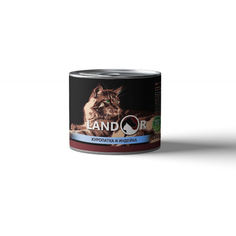 Влажный корм для кошек Landor CAT ADULT , с куропаткой и индейкой, 6шт, 200г