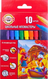 Koh-I-Noor Фломастеры "Утята" трехгранные, смываемые, 24 цв.