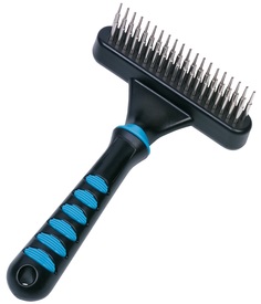 Расческа для кошки Nobby Comfort Line, пластик, резина, металл, 39 вращающихся зубьев