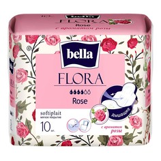 Гигиенические прокладки Bella Flora с ароматом розы 4 капли 10 шт