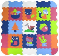 Коврик-пазл фигурный, с бортиками ЯиГрушка Лесные жители, 9 деталей