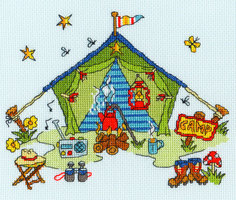 Набор для вышивания крестом Bothy Threads "Tent" (Палатка) арт.XSD7