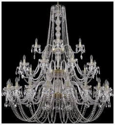 Люстра подвесная Bohemia Ivele Crystal 1402/20+10+5/530/3d/G